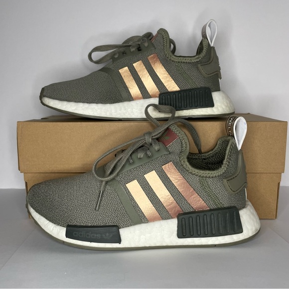 SOLD- Womens adidas NMD R1 Athletic Shoe - Legacy Green / Copper - Picture 5 of 12